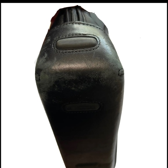 TUMI 2947D Black leather nylon Briefcase Bag Mens Flaws - Picture 7 of 16